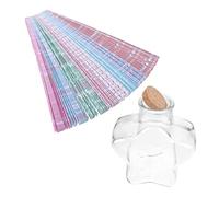 Didiseaon Origami Paper Star Strips with Jar for Decor DIY Craft Star Folding Kit Teachers