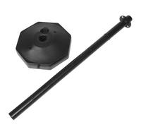 Didiseaon Outdoor Black Crowd Security Post Stanchion Barrier for People Control Safety Warning Bollard for Restaurants Supermarkets Exhibitions Urban Shopping Centers Plastic Design