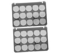 Didiseaon Pack Empty Eyeshadow Box Cosmetics Storage Case Blush Holding Plate Compact Thin for Ladies Events