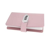 Didiseaon Password Lock Cash Budget Binder for Personal Finance Savings Goal Tracker with Spacious Multi-use Organizer Secure Cash Receipts and Cards Storage Book in Princess Pink