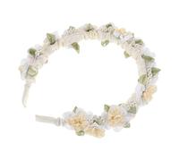 Didiseaon Pearl Flower Headband for Wedding Bridal Hair Accessories Pearl Jasmine Headband for Formal Events Bridal Flower Headpiece