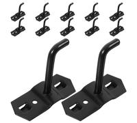 Didiseaon Pegboard Hooks for Flexible Organisation and Strong Weight Support Black 12pcs with Square Hole Design Iron Store Hanging Hooks for Office and Metal Shelving for Clothing