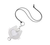 Didiseaon Pet Hair Storage Pendant Keychain for Cat Owners, White Leather Memorial Keepsake, Portable Backpack Charm for Pet Hair Collection and Remembrance