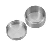 Didiseaon Pill Box Stainless Steel Mini Sealed Round Metal Container for Travel Medication Storage Pocket Sized Organizer Case Jar