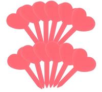 Didiseaon Plant Label Tags Sturdy Pp Material 100pcs Heart Shaped with Serving Life, Not Easy to Deform for Garden and Household Use for Plants and Vegetables