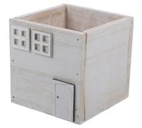 Didiseaon Planter Box Wooden and Beautiful Appearance with Rectangular Shape Rustic Small Artificial Flower Pot Easy to Carry and Store, for Decorating Office and Home Spaces