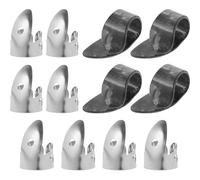 Didiseaon Plastic and Metal Thumb and Finger Picks Comfortable to Hold Guitar Picks Set 12pcs Lightweight Design for String Instruments and Guitars for Stage Performance and Practice