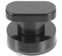 Didiseaon Plastic Black Shower Handle, Rounded Self-Adhesive Grab Bar for Toilet, Bathroom and Any Place Where Safety Handrails are Required