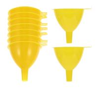 Didiseaon Plastic Funnels Laboratory 15Pcs 60Mm Diameter Yellow for Chemical Use and Educational Lab Applications