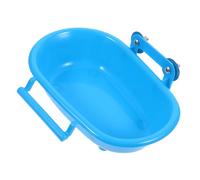 Didiseaon Plastic Parrot Bath Box Multifunctional Bird Bathing Tub for Parakeet and Birds Bird Bath Basin Accessory for Cage