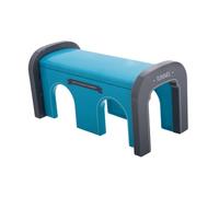 Didiseaon Plastic Train Tunnel for Realistic Model Railroad Track Expansion Accessory Safe Simulation Cave for Imaginative Play and Motor Skill Development Blue Tunnel
