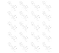 Didiseaon Plastic Valance Clips for Horizontal Blinds Reliable Window Accessories 20pcs 1.81 Inch Hidden Channel Blind Valance Clips with Custom Fit Compatibility for Homes and Organizing
