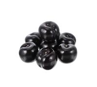 Didiseaon Plum Lightweight and Not Easily Broken Fruit 8pcs Plastic Simulation Decor in Black, Realistic Looking Artificial Plums Made of High Density Foams for Hotel or School Desktop