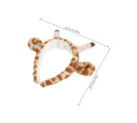 Didiseaon Plush Giraffe Headband Soft Cartoon Hair Hoop for Women Comfortable Festival Accessory for Halloween Christmas Theme Parties