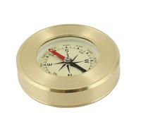 Didiseaon Pocket Style Outdoor Hiking Compass Mountaineering Navigation Tool Lightweight Brass Case with High Precision Transparent Window for Camping and Trekking
