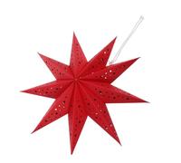 Didiseaon Point Paper Star Lantern Lampshade with LED Lights Hollow Out Hanging Decoration for Christmas Weddings Birthday Parties Reusable Indoor Outdoor Holiday Decor Pendant