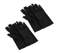 Didiseaon Polyurethane Gloves Lightweight Comfortable Working Gloves Black 2 Pairs with Easy Stretch for Practical Use for Jewelry Inspection and Etiquette in Jewelry Store
