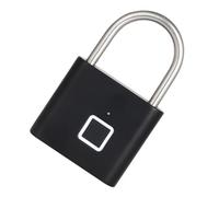 Didiseaon Portable Aluminum Alloy Fingerprint Padlock for Gym Lockers Outdoor Gates and Office Compact Design with High Strength and Easy Access