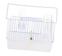 Didiseaon Portable Bird Carrier Cage with Premium and Wire Travel Cage for Parrots and Budgies for Rest and Play Lightweight White Small for Easy Carrying