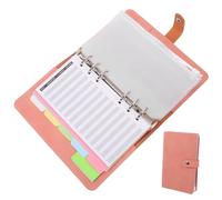 Didiseaon Portable Budget Notebook with Loose-Leaf Money Recording Sheets Lightweight Expense Tracking Binder for Financial Planning and Cash Management Decorative Colored Papers for Home