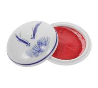 Didiseaon Portable Ceramic Ink Pad for and Stamping Lightweight and Convenient to Carry and Store, Multipurpose Chinese Style Ink Pad for Painting and Journals