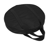 Didiseaon Portable Cymbal Bag and Oxford Cloth Material with Rust-proof Zipper Thickened Gong Storage Holder Instrument Carrier for Protection and Easy Carrying, Black