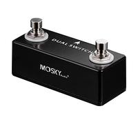 Didiseaon Portable Dual Foot Guitar Effects Tap Pedal Accessory Compact Black Switch for Electric and Acoustic Guitars Lightweight and Durable Music Instrument Part