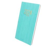 Didiseaon Portable English Schedule Notebook Daily Planner with Artificial Leather Cover Thick Paper for Students Office Teachers Organizing Life and Academic Management