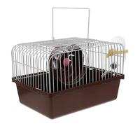 Didiseaon Portable Hamster Cage with Water Bottle and Accessories for Travel Small Bird and Chinchilla Carrier Spacious Handheld Habitat for Small Pets with Skin-friendly Design