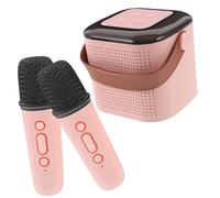 Didiseaon Portable Karaoke Speaker with Wireless Microphone, Mini Wireless Speaker with Stereo Sound and Abs Material, for Home and Office Use