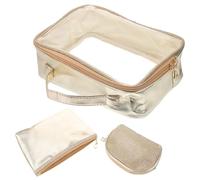 Didiseaon Portable Makeup Bag Large Capacity for Women Plastic Toiletry Bag Organizer with Chic Design Suitable for Daily Use and Travel