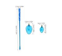 Didiseaon Portable Mini Telescopic Fishing Net Pole with Blue Bait Scoop for Carp Fishing Beginners Lightweight Aluminum Alloy Rod with Silicone Grip Space Saving Design for