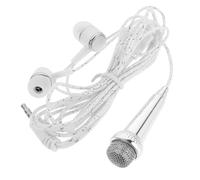 Didiseaon Portable Miniature Microphone for Singing and Podcasting Lightweight Little Vocal Mic with Cable Compatible with Phone Tablet Laptop for Recording Live Streaming and Interview Use