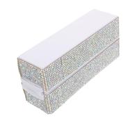 Didiseaon Portable Nail Drill Bits Holder Case with Slots Transparent Nail Bit Organizer Box for Manicure Tools Storage and Salon Use