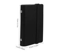 Didiseaon Portable Small PU Leather Binder Cover for Notepad Hard Planner Organizer for Work Study Travel Lightweight and Stylish Personal Journal Protector