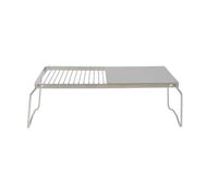 Didiseaon Portable Stainless Steel Charcoal Grill Rack with Good Stability, Mini Barbecue Grill for Camping and Fishing, Sturdy Outdoor Bbq Cooking Equipment