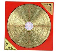 Didiseaon Portable Taoist Copper Compass Brass Design 3-in-1 Miniature Compass for Beginners Camping and Chinese Decorations