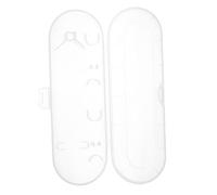 Didiseaon Portable Transparent Electric Toothbrush Travel Case Holder with Food Grade Plastic Tray Lightweight Compact Toothbrush Cover for Camping Business Trips Hiking and Travel
