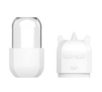 Didiseaon Portable Unicorn Silicone Ice Roller for Face Massager, Reusable Facial Ice Cube Roller for Women, White Colour, for Redness Repair and Reducing Face Puffiness