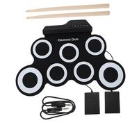 Didiseaon Portable USB Charging Electric Drum Kit Hand Roll Up Practice Set with Realistic Drum Pads and Professional Demo Song for Beginners