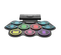 Didiseaon Portable Wireless Drum Pad Rechargeable Electronic Practice Drum Kit with Built-In Speaker