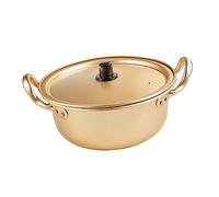 Didiseaon Pot Kitchen Handles Instant Double Aluminum Noodle Golden, with Heat-Resistant Ramen Hangable Saucepan for Cooking Household Soup and Noodles