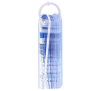 Didiseaon Precision Plastic Feeler Gauge Set 25 Leaves 0.05-3mm Thickness Measuring Tool for Flatness Tester of Doors and Fire Door Inspection with Portable Tapered Gap Gauge