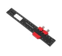 Didiseaon Precision T-shaped Woodworking Ruler Red Scribing and Square Marking Tool with Clear Metric Scale for Carpentry Machinist and DIY Layout Measurement