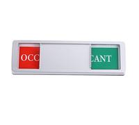 Didiseaon Privacy Slide Door Sign for Office and Conference Rooms Magnetic Vacancy Indicator with Engaged Occupied Display Design for Cabinet Doors Silver Finish