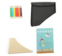 Didiseaon Professional 18-pipe c Key Pan Flute Portable Panpipe Musical Instrument for Beginner Music Education in Ivory White