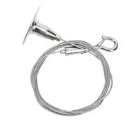 Didiseaon Professional Ceiling Wire Rope Hanging Hook Kit for Picture Oil Painting and Lamp Support High Hardness Lightweight Steel Wire Hanger with Safety Hook for Stable Wall Display