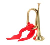 Didiseaon Professional Copper Alloy Bugle for Beginners, Military Marching Band Instrument, Youth Horn Music Instrument for Orchestra and Training