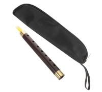 Didiseaon Professional Ebony Chinese Flute A Key with Brass Ring, Portable Traditional Wind Instrument for Adults and Beginners, Folk Music Performance and Cultural Events