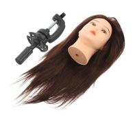 Didiseaon Professional Hairdressing Practice Mannequin Head Human Hair Hairdressing Training Head Model for Salon Use
